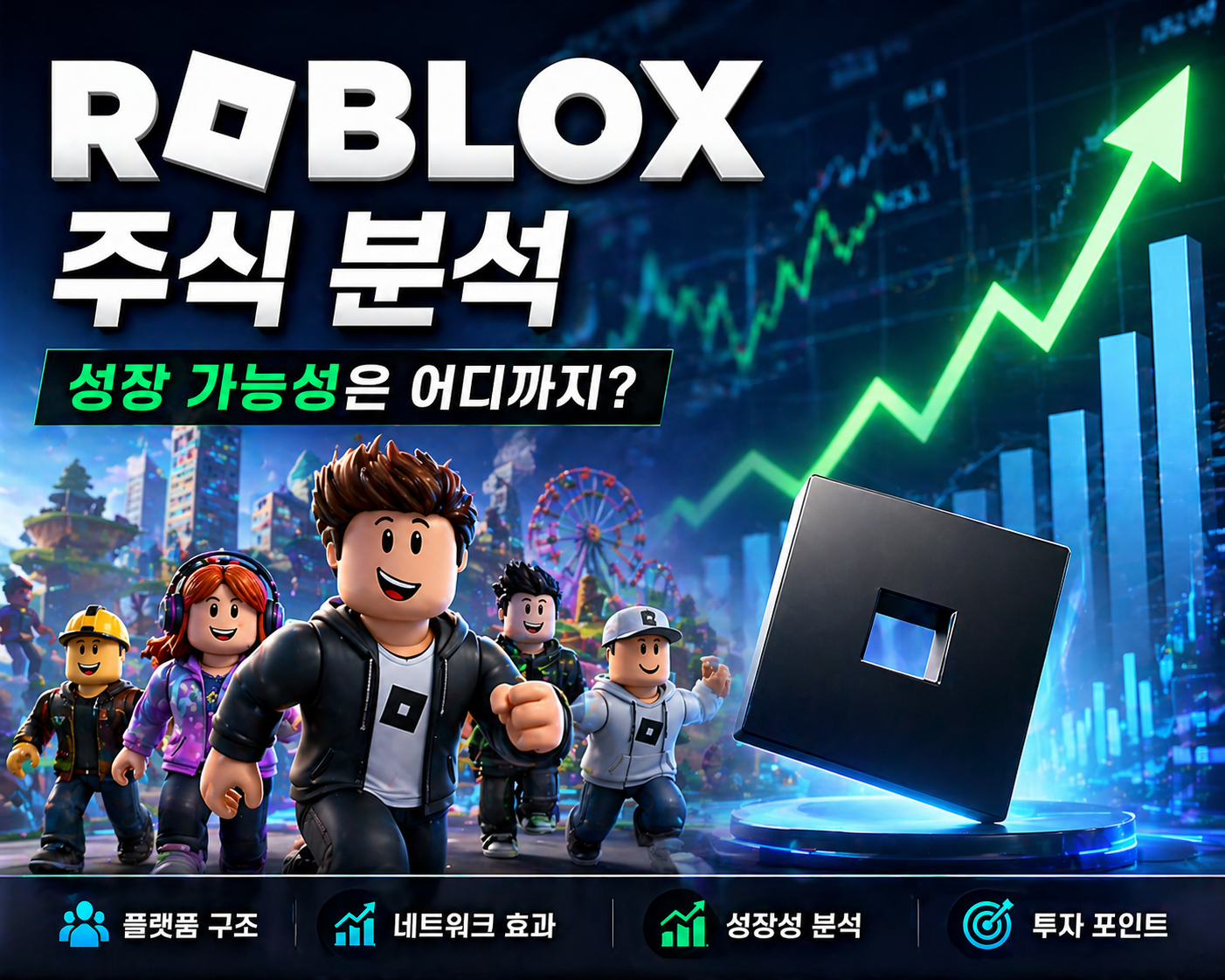 로블록스 주식 분석 플랫폼 vs 게임 성장 가능성 썸네일