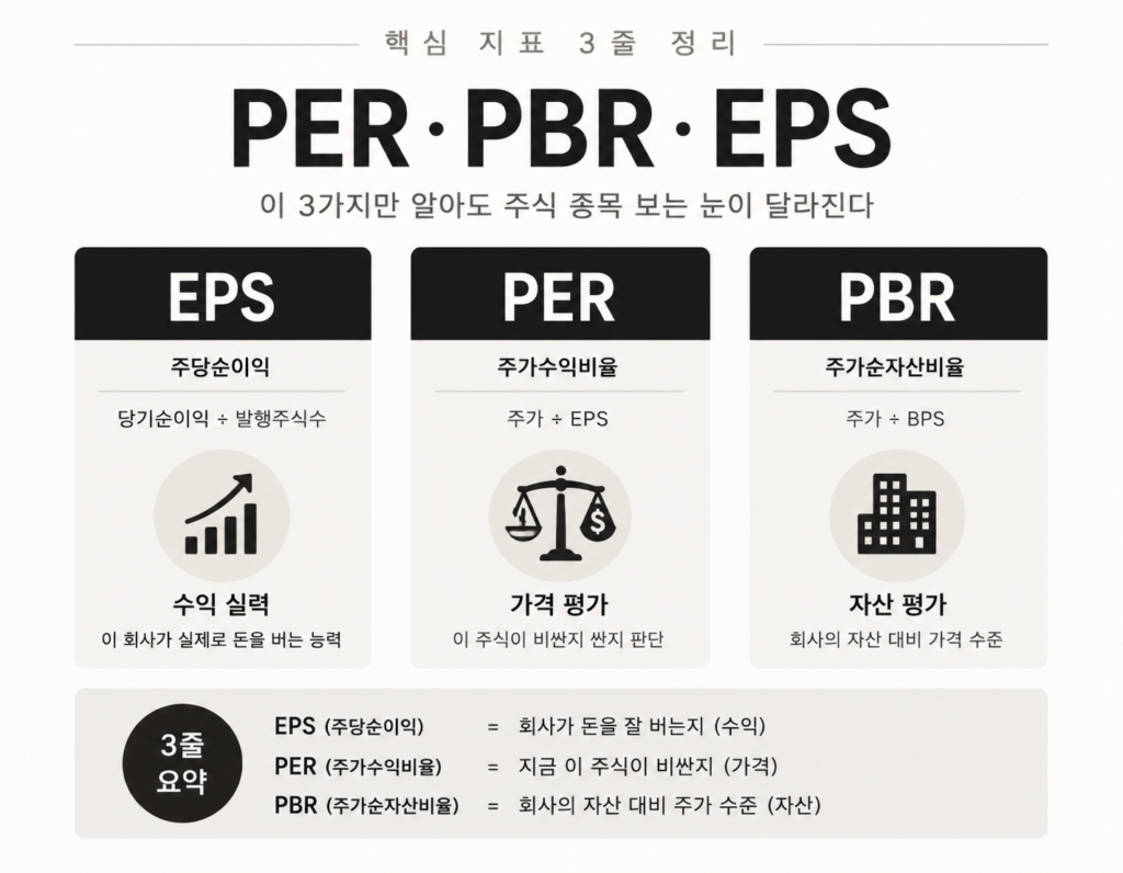 PER PBR EPS 뜻 주식 초보 필수 개념 썸네일