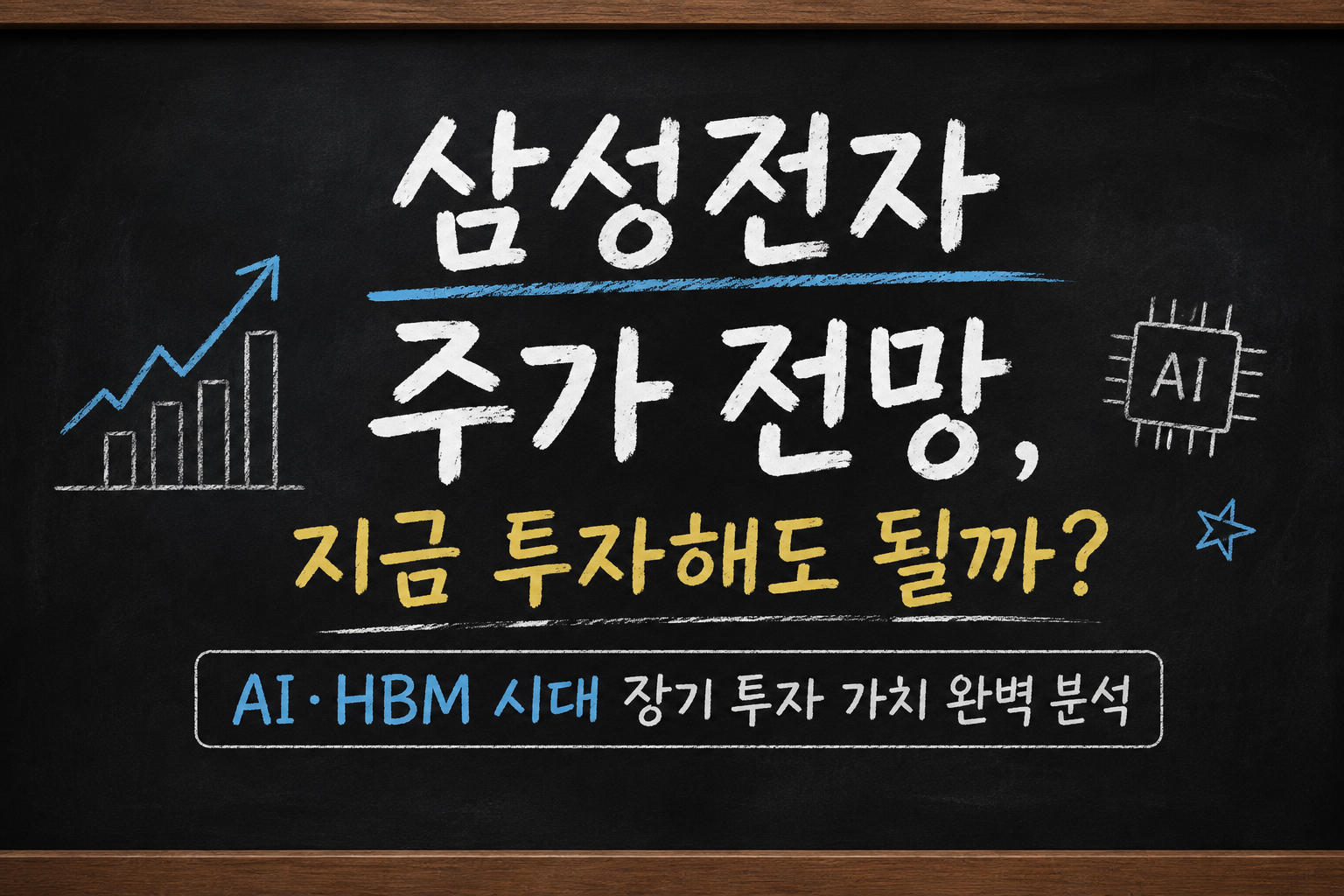 삼성전자 주가 전망을 AI 반도체와 HBM 성장성을 중심으로 분석한 썸네일 이미지