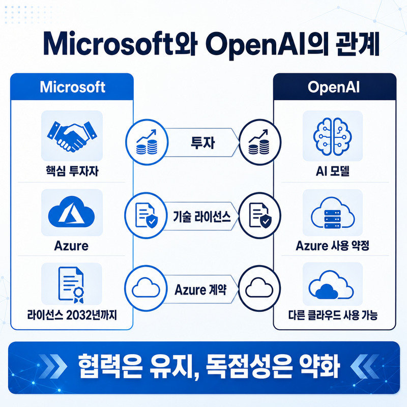 투자와 기술 라이선스, Azure 계약으로 연결된 Microsoft와 OpenAI의 관계