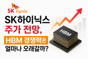 SK하이닉스 주가 전망과 HBM 경쟁력이 앞으로 얼마나 오래 유지될지 분석한 썸네일 이미지