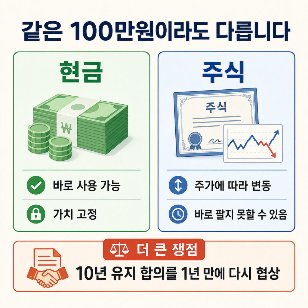 SK하이닉스 성과급을 현금과 매도 제한 주식으로 받을 때의 차이