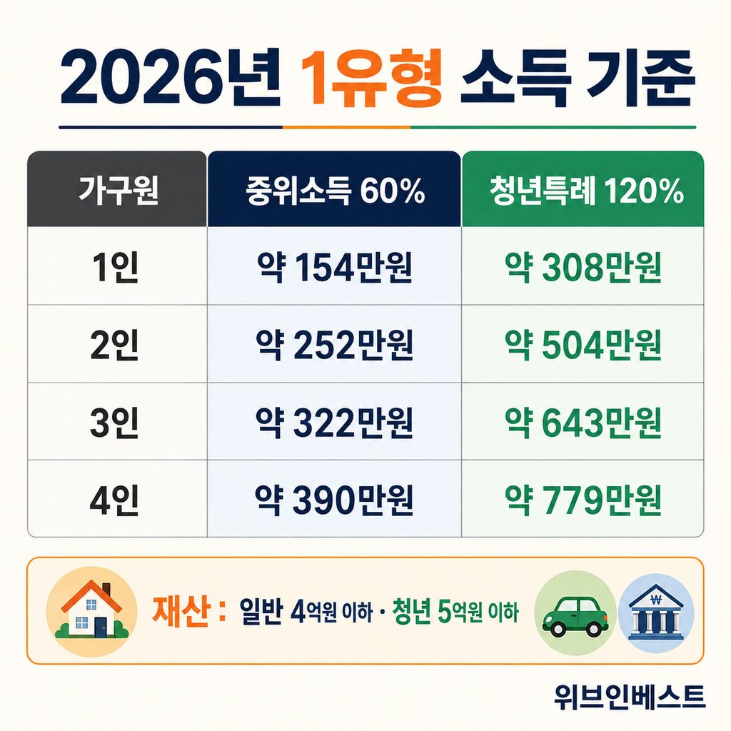 2026 국민취업지원제도 중위소득 60% 청년특례 120% 및 재산 기준