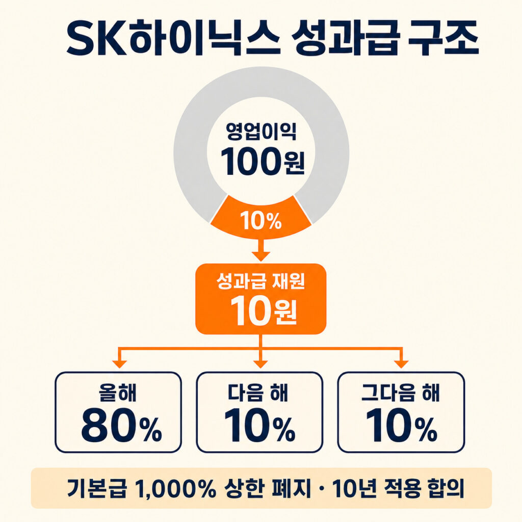 SK하이닉스 영업이익 10% 성과급 재원과 80%·10%·10% 지급 구조
