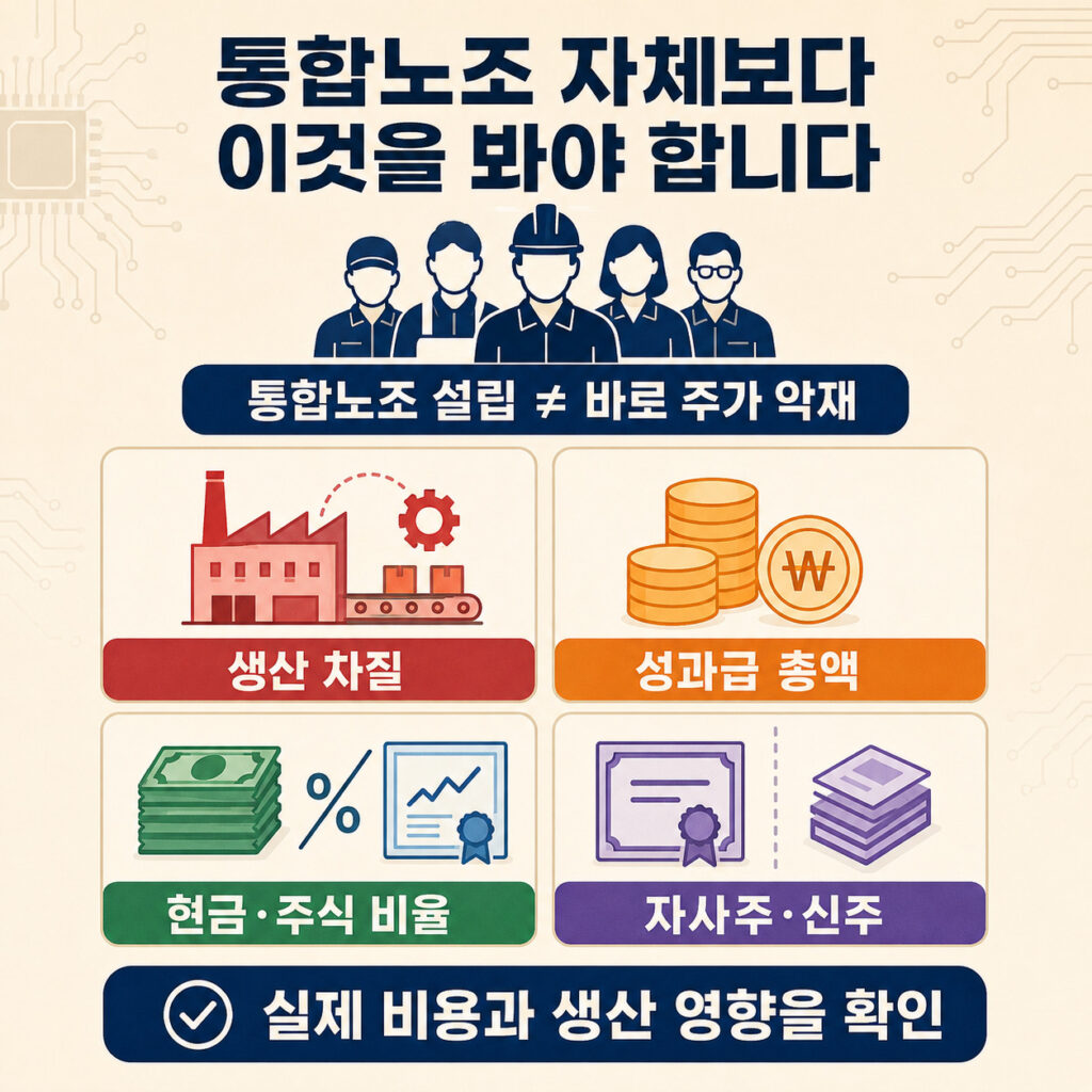 SK하이닉스 통합노조와 주가 영향을 판단할 생산 차질, 성과급, 주식 지급 방식