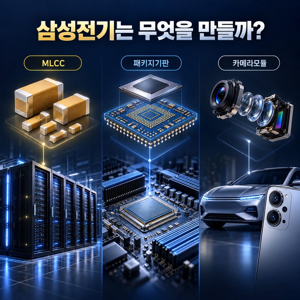 삼성전기의 MLCC, 패키지기판, 카메라모듈과 적용처